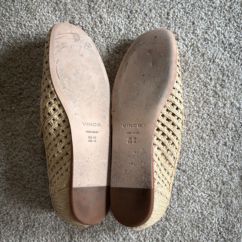 Vince Davis Raffia Flats - Picture 3 of 6
